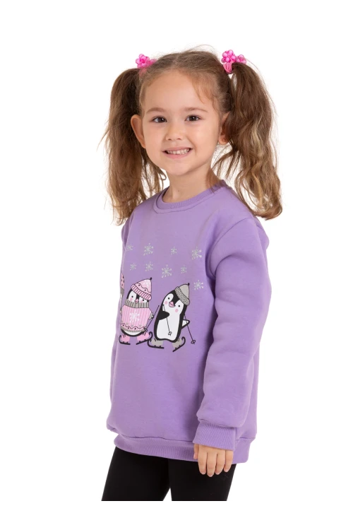 Penguen Baskılı Sweat 54359