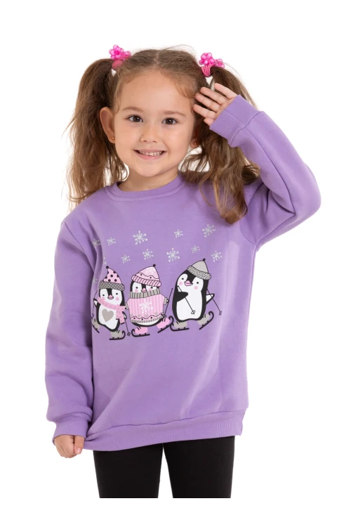 Penguen Baskılı Sweat 54359