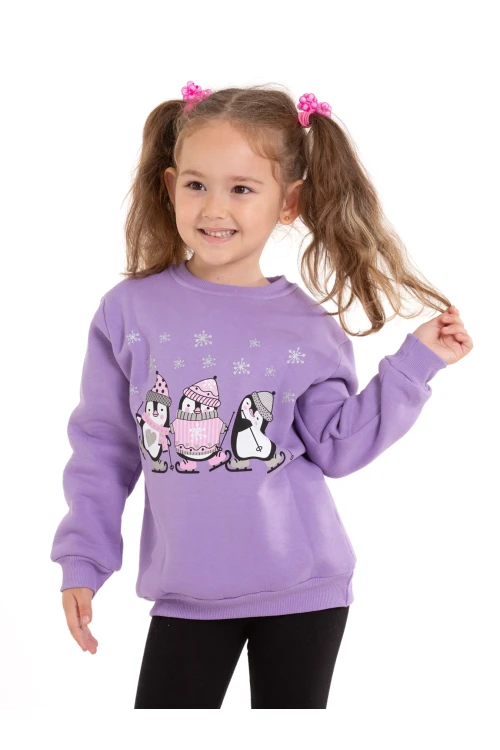 Penguen Baskılı Sweat 54359