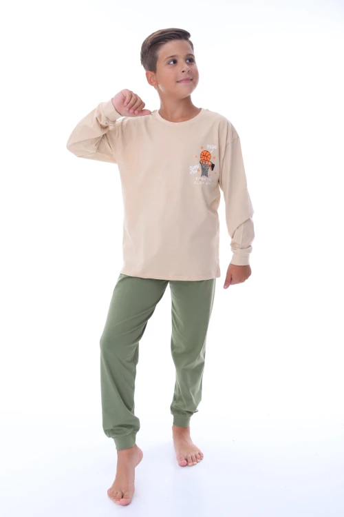 Play Baskılı Erkek Çocuk Pijama Takımı 36202