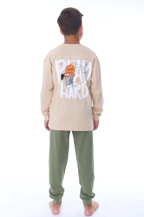 Play Baskılı Erkek Çocuk Pijama Takımı 36202