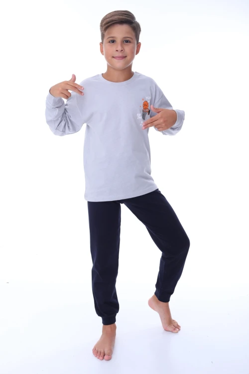 Play Baskılı Erkek Çocuk Pijama Takımı 36202