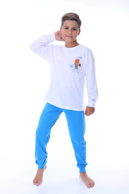 Play Baskılı Erkek Çocuk Pijama Takımı 36202
