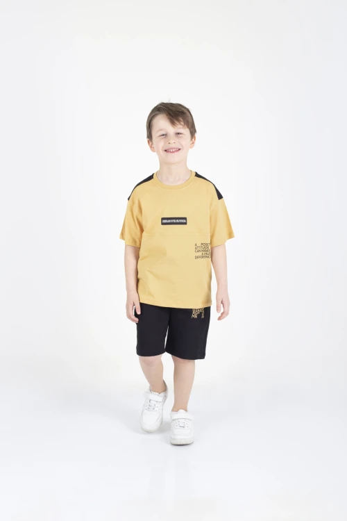 Positive Baskılı Şortlu Takım 15359