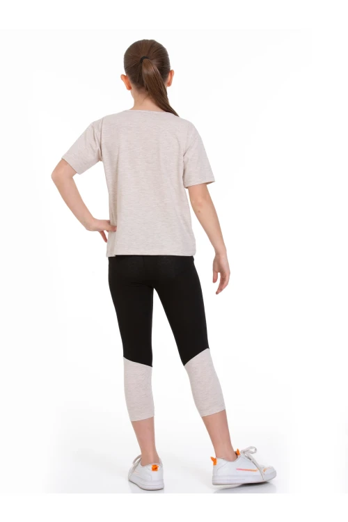 Run Baskılı Taytlı Takım 73251