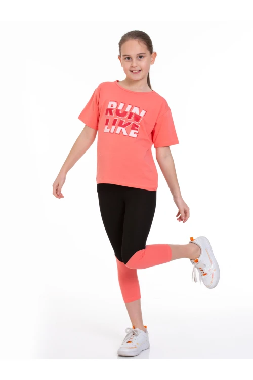 Run Baskılı Taytlı Takım 73251