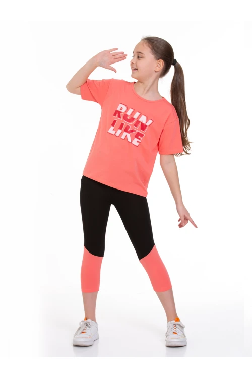 Run Baskılı Taytlı Takım 73251