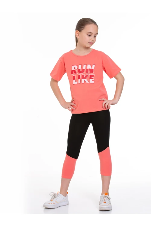 Run Baskılı Taytlı Takım 73251