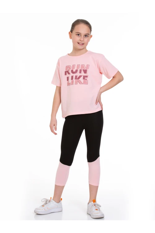 Run Baskılı Taytlı Takım 73251