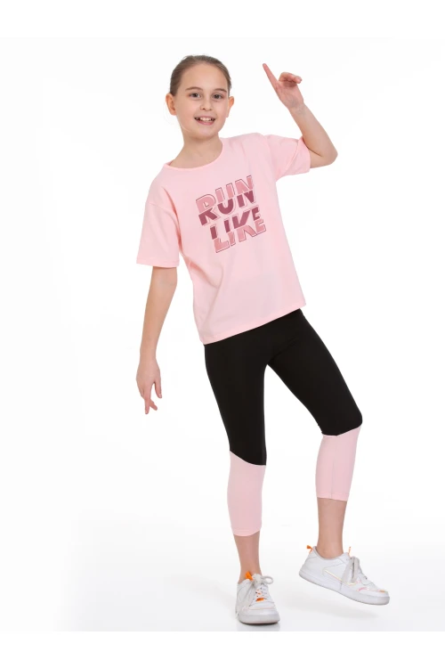 Run Baskılı Taytlı Takım 73251