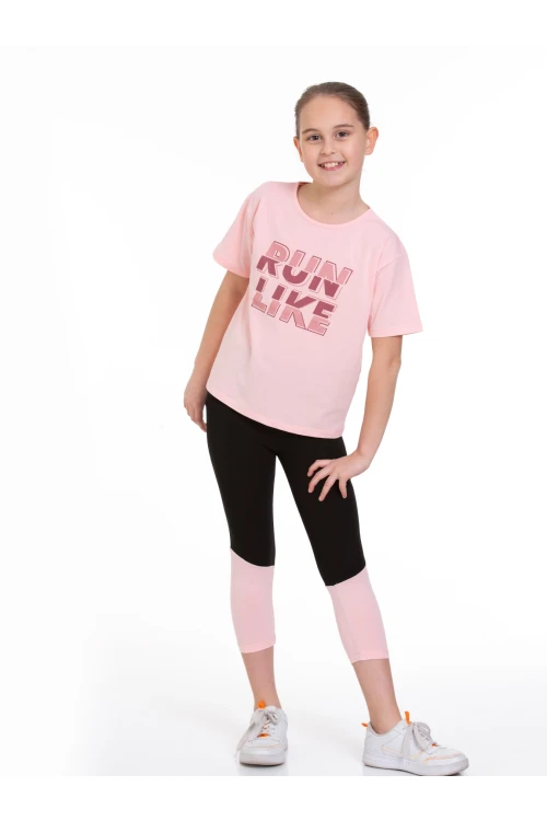Run Baskılı Taytlı Takım 73251