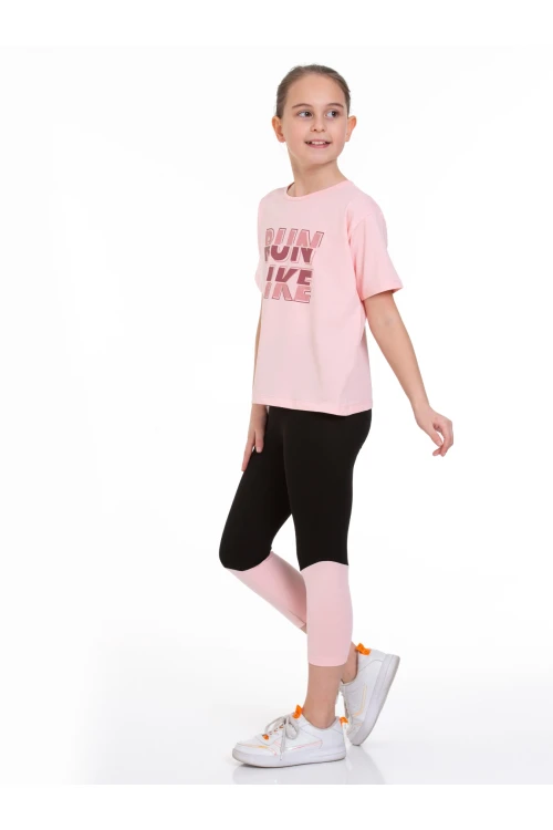 Run Baskılı Taytlı Takım 73251