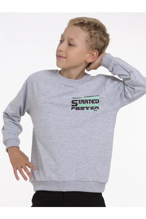 Run Started Baskılı Sweat 54452