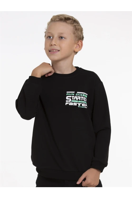 Run Started Baskılı Sweat 54452