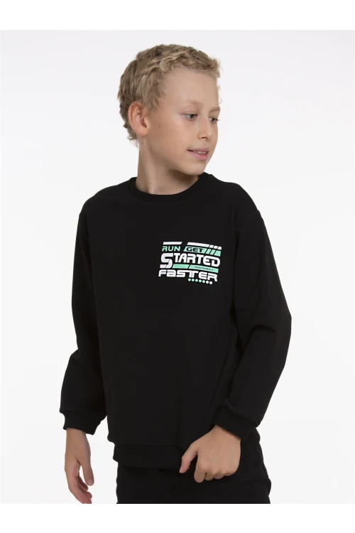 Run Started Baskılı Sweat 54452