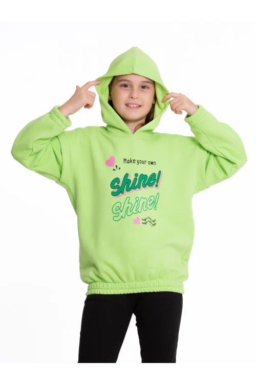Shine Baskılı Kapuşonlu Sweat 54551