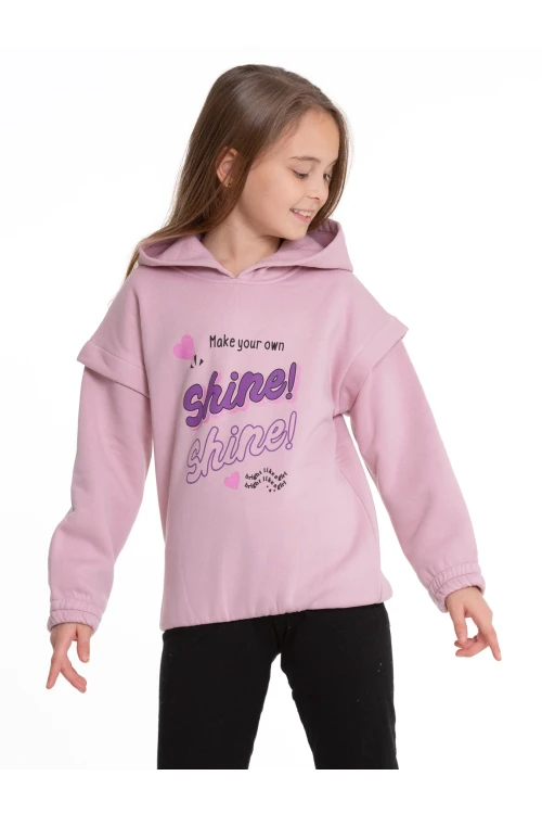 Shine Baskılı Kapuşonlu Sweat 54551