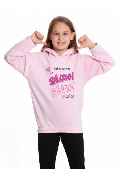 Shine Baskılı Kapuşonlu Sweat 54551