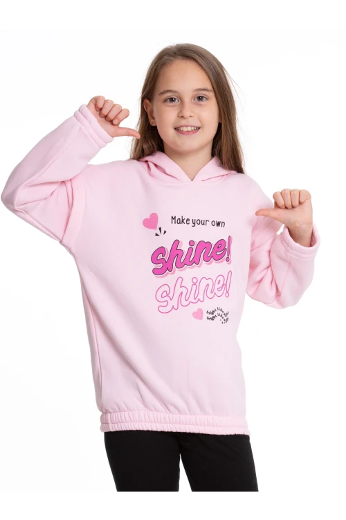 Shine Baskılı Kapuşonlu Sweat 54551