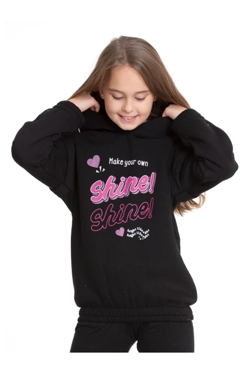 Shine Baskılı Kapuşonlu Sweat 54551