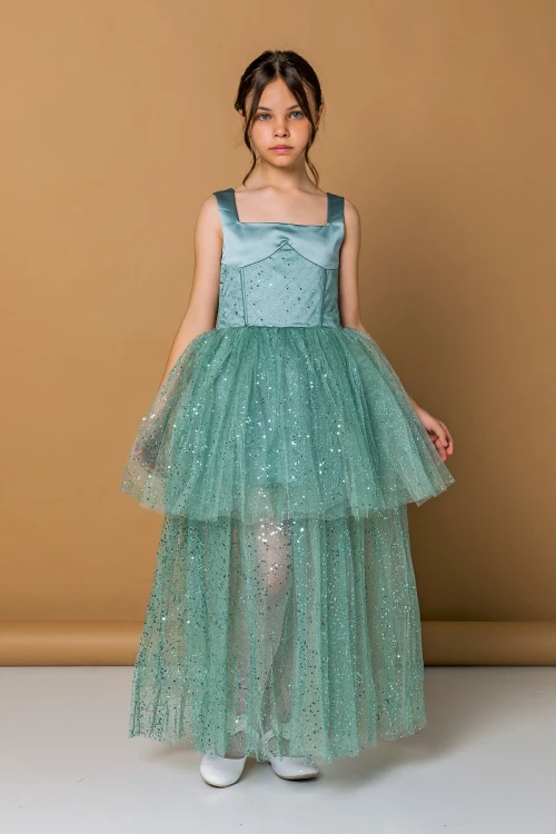 Simli Tüylü Abiye 2276