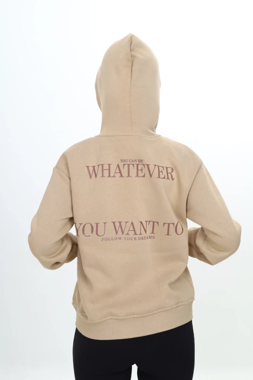 Sırt Baskılı Kız Çocuk Hırka 7178