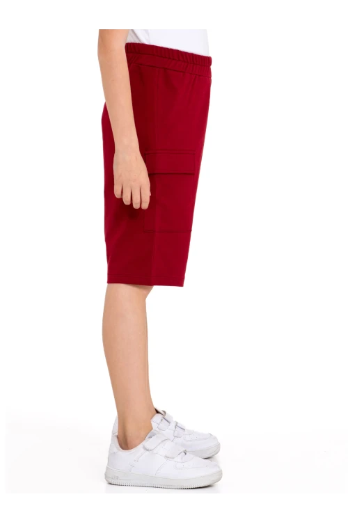 Skate Baskılı Kargo Cepli Erkek Çocuk Şort 73653