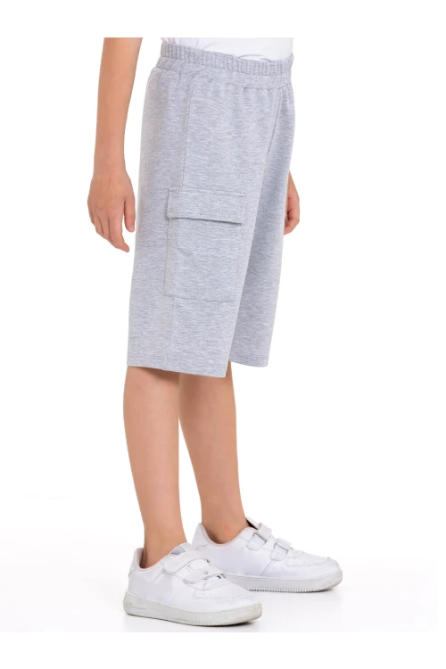 Skate Baskılı Kargo Cepli Erkek Çocuk Şort 73653