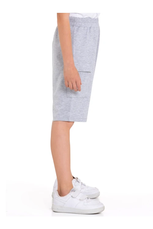 Skate Baskılı Kargo Cepli Erkek Çocuk Şort 73653