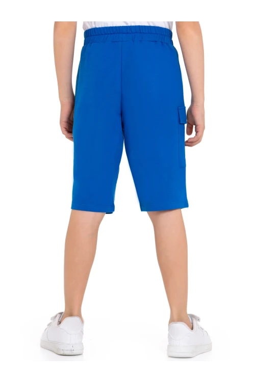 Skate Baskılı Kargo Cepli Erkek Çocuk Şort 73653