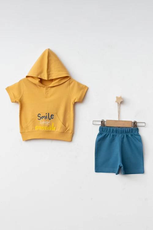 Smile Little Crocodile Baskılı Takım 15137