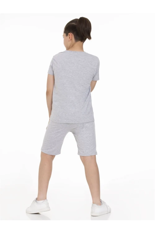 Street World Baskılı Şortlu Takım 63402