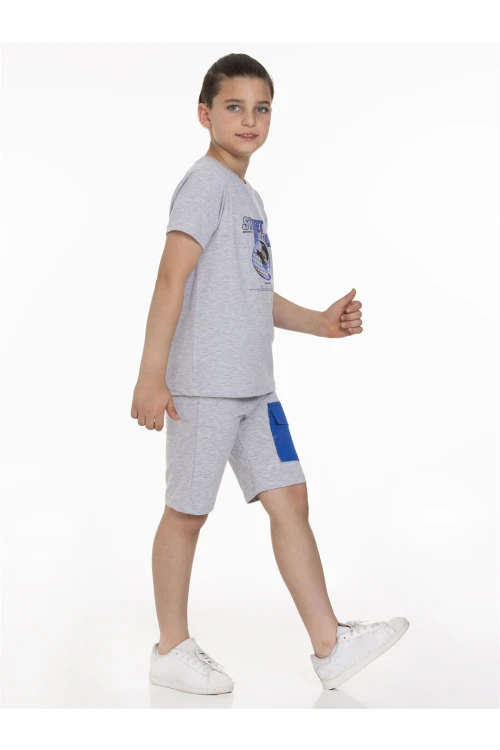 Street World Baskılı Şortlu Takım 63402