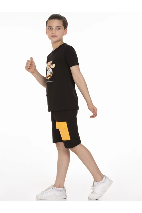 Street World Baskılı Şortlu Takım 63402