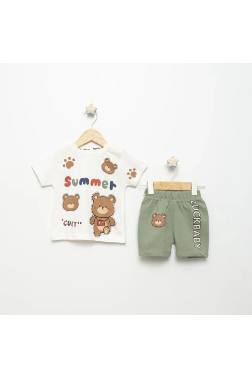 Summer Cuet Baskılı Şortlu Takım 15102