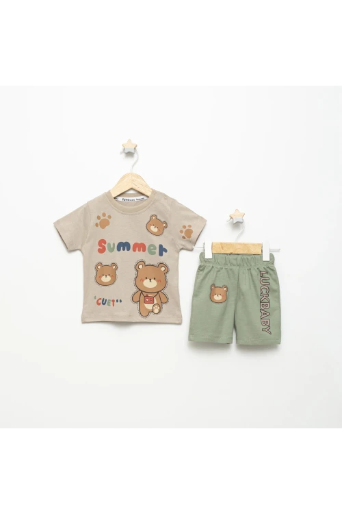 Summer Cuet Baskılı Şortlu Takım 15102