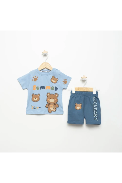 Summer Cuet Baskılı Şortlu Takım 15102