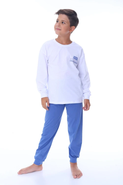 Super Power Baskılı Erkek Çocuk Pijama Takımı 36203