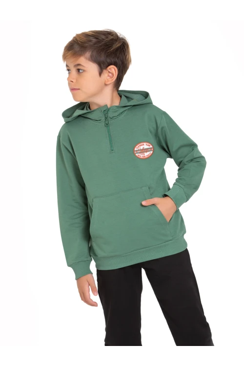 Superior Team Nakışlı Fermuarlı Sweat 54405