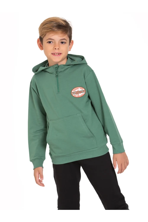 Superior Team Nakışlı Fermuarlı Sweat 54405