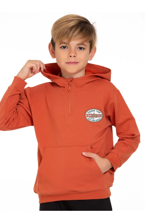 Superior Team Nakışlı Fermuarlı Sweat 54405