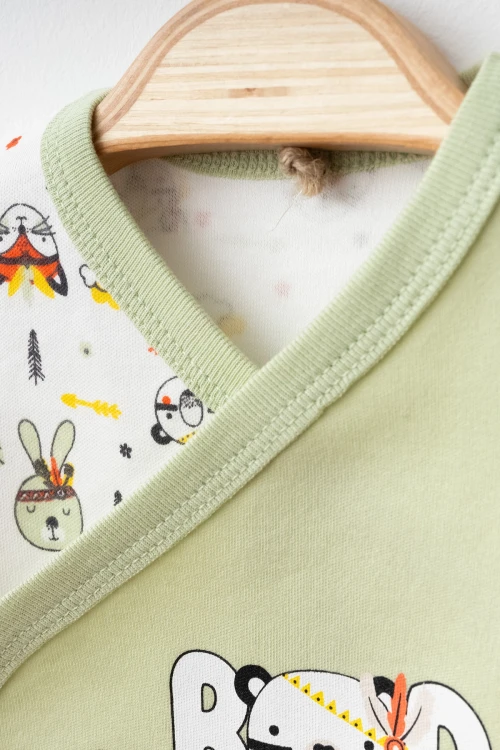 Tavşan Baskılı Erkek Bebek 5li Set 3003