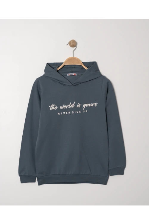 The World Is Yours Baskılı Sweat 11908