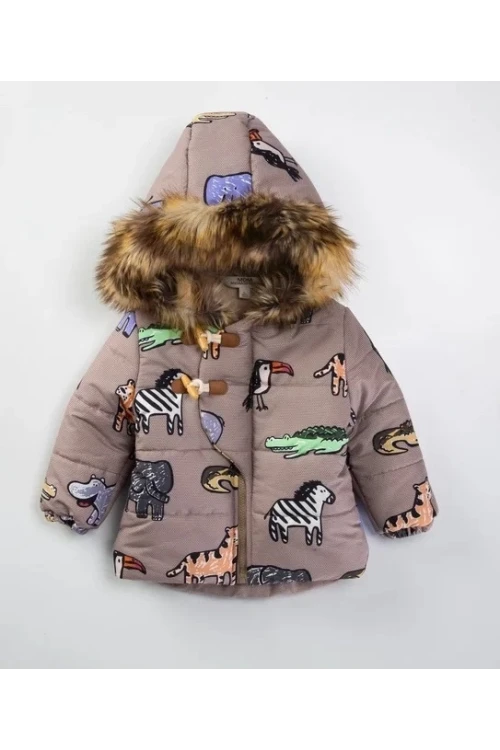 Timsah Desenli Erkek Bebek Mont 51310