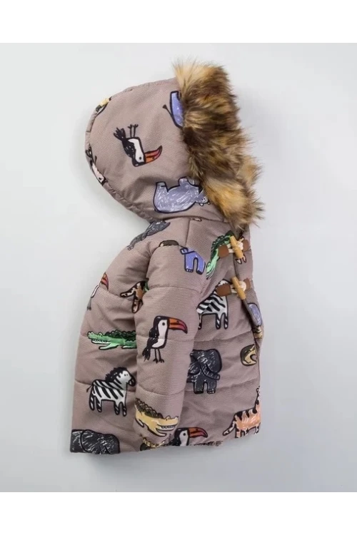 Timsah Desenli Erkek Bebek Mont 51310