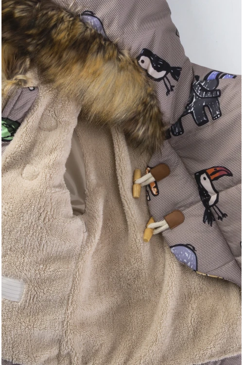 Timsah Desenli Erkek Bebek Mont 51310