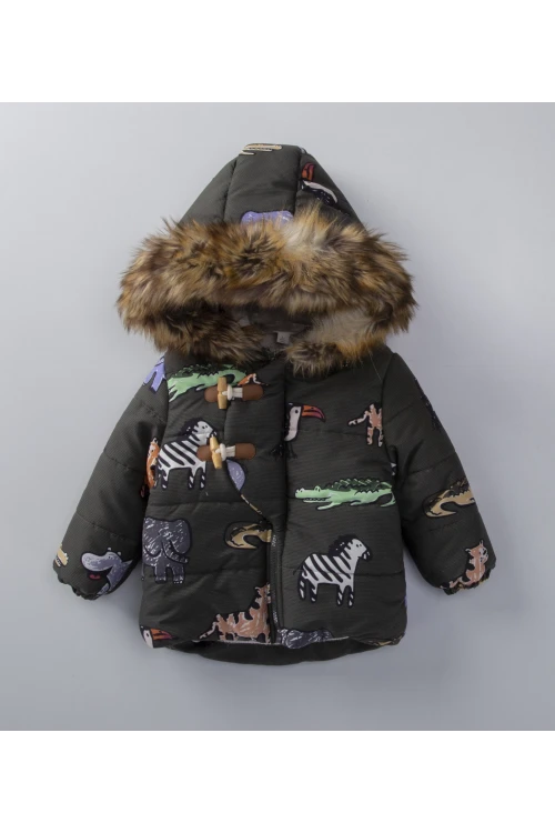 Timsah Desenli Erkek Bebek Mont 51310