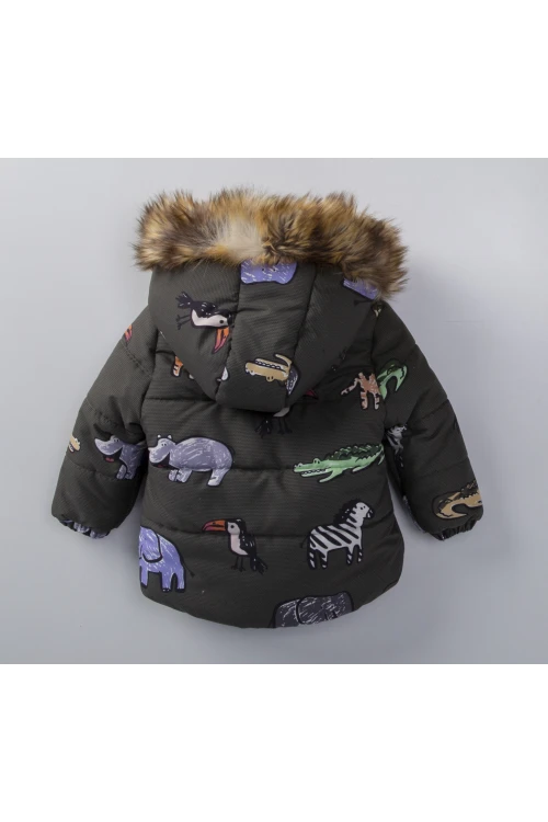 Timsah Desenli Erkek Bebek Mont 51310