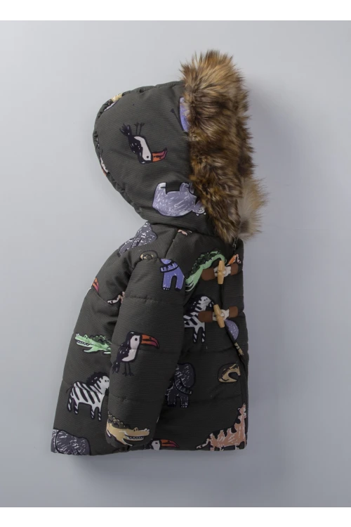 Timsah Desenli Erkek Bebek Mont 51310