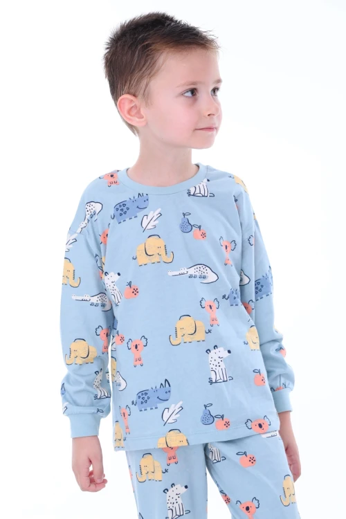 Timsah-Fil Desenli Pijama Takımı 32221